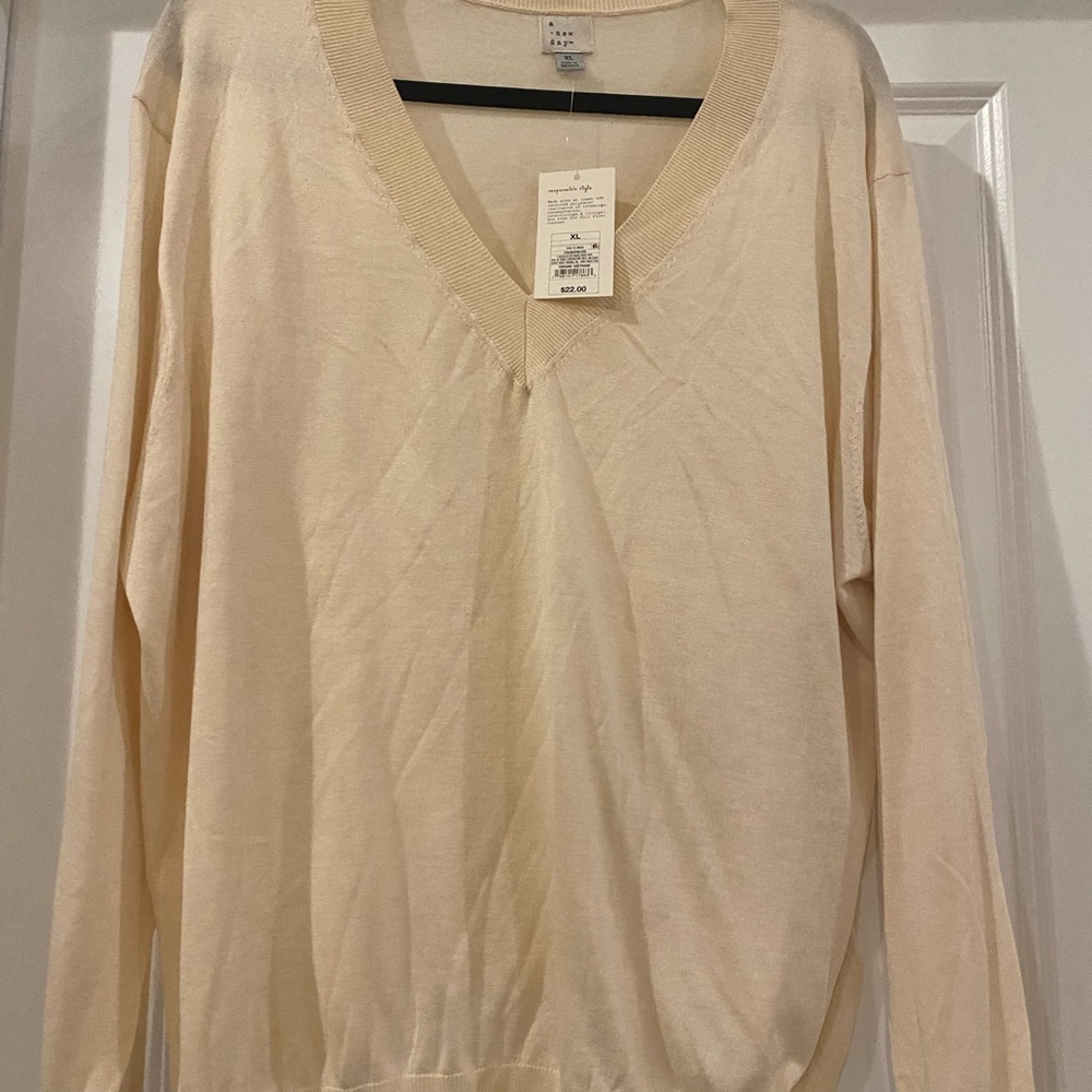 A New Day cream color sweater